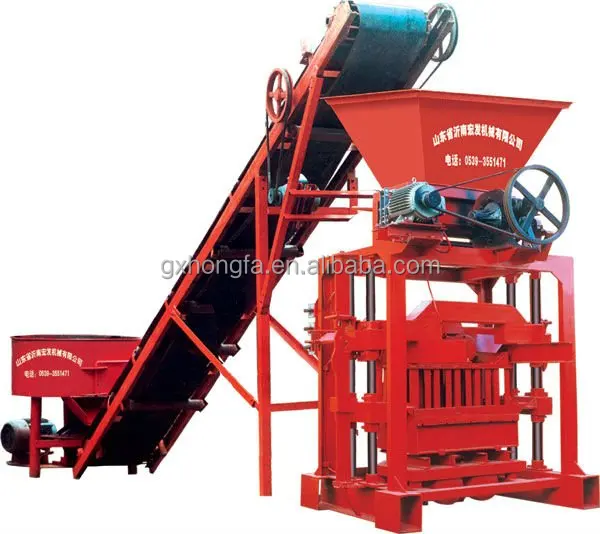  QTJ4-35B полуавтоматическая машина изготовляющая кирпичи оборудования для производства бетонных блоков формовочная из зольной пыли делая машину