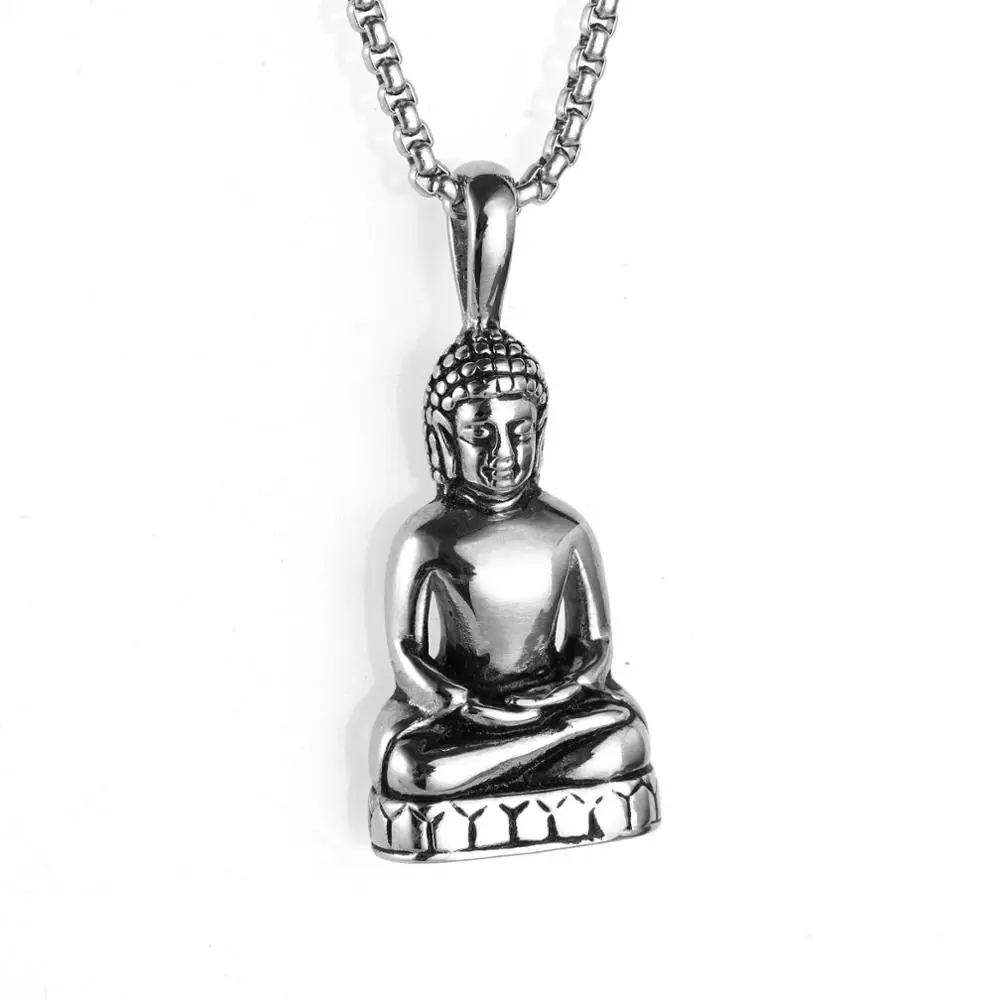 Gold thai buddha pendant necklace religious jewelry designs