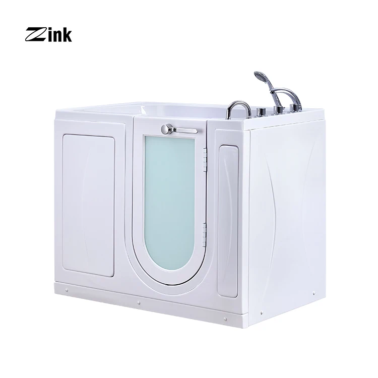 
Zink Standing Soaking Plastic Walk-In Bathtub For Elderly Portable Adults 