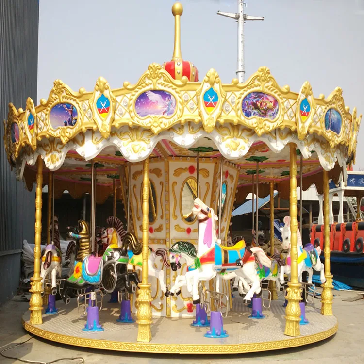 16 Seats newly design carousel rides single deck