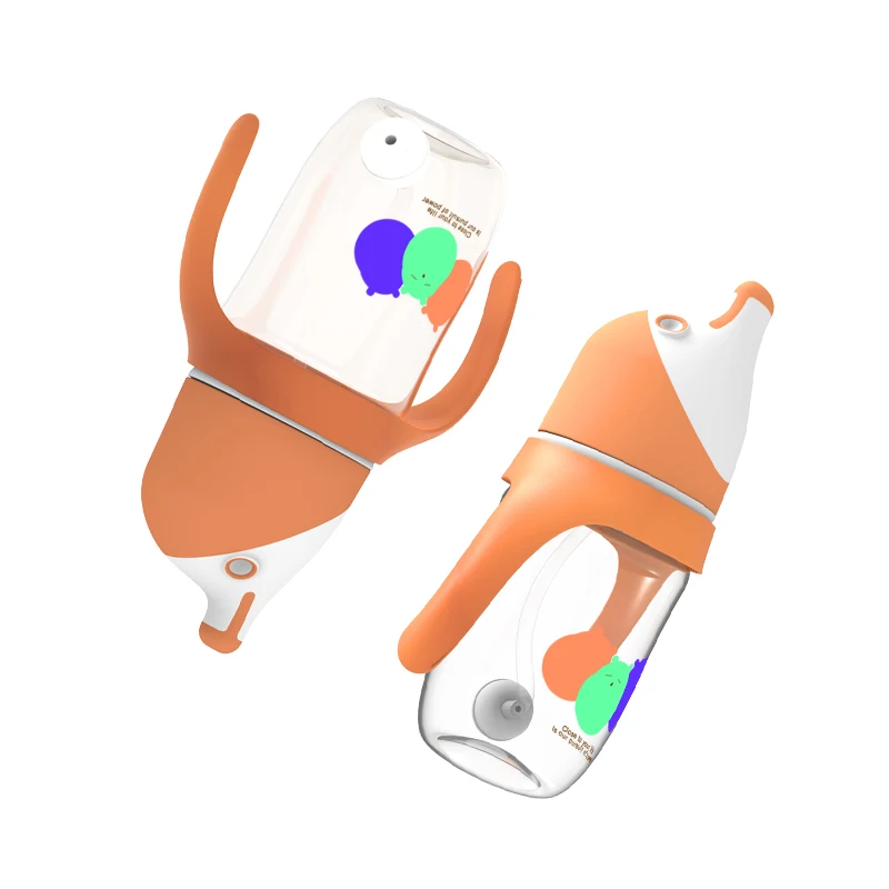 Wide Neck PP Baby Feeding Bottle With Handle Manufactory