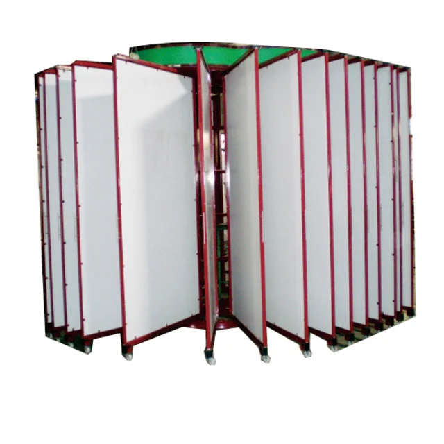 Custom design shop page turning stone tile metal display rack