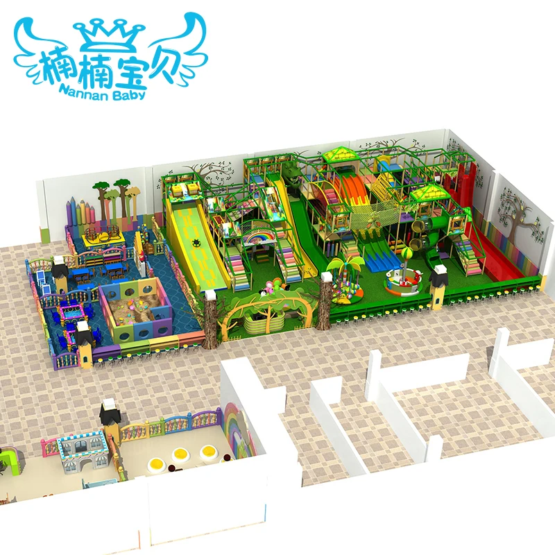 Nannan high quality pirate ship playground equipment for kids indoor toddler soft play set child adventure jungle gym park maze