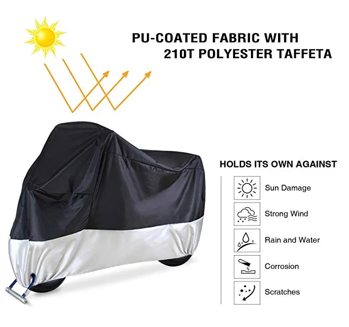 600D Polyester Motorcycle Cover Indoor And Outdoor Waterproof Sun Protection Motorcycle Cover