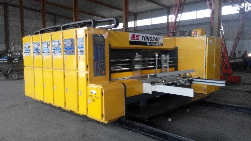 Vacuum transfer high speed automatic flexo printer slotter die-cutter &folder gluer strapping production line