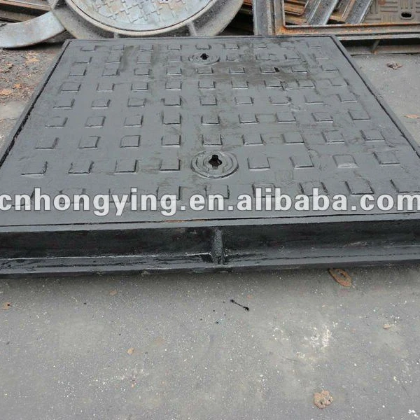 double seal square iron manhole cover
