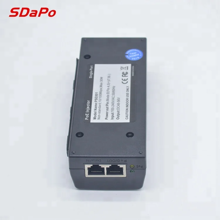 PSE30TG IEEE802.3af/at стандартная Максимальная мощность 30 Вт 100 ~ 240 В гигабитный Инжектор poe высокого качества