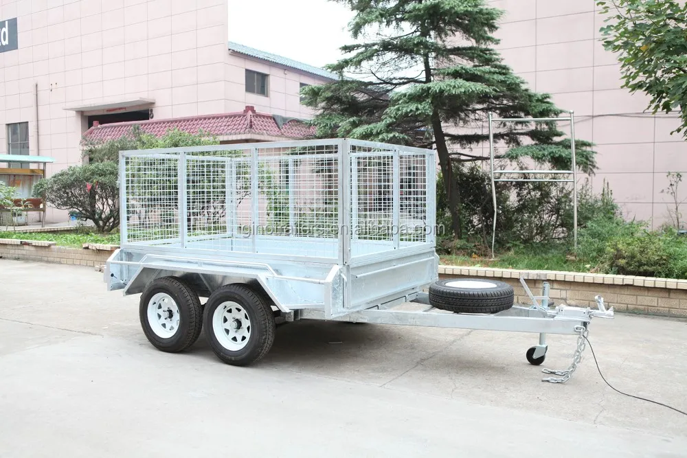 
10*6 loading 2ton galvanised plant trailer with Cable disc brake 