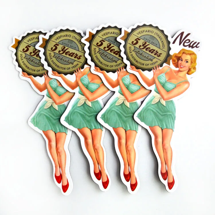 Оптовая продажа, ретро, забавный, креативный, Пользовательский логотип, печать, магнит на холодильник, магнитная наклейка на холодильник для сувенирной рекламы