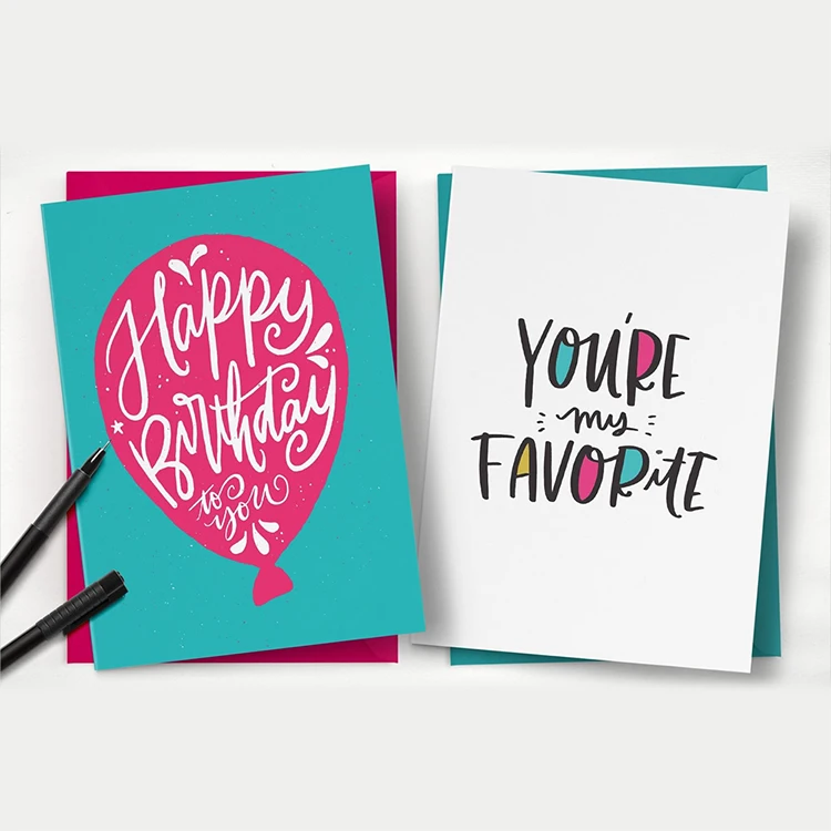 Custom 4 Color Postcard 14pt 16pt paper  holiday christian greeting  Thank You Card Printing Service
