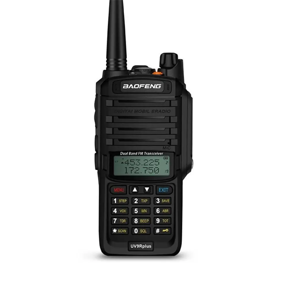  Baofeng UV-9R плюс Водонепроницаемый иди и болтай Walkie Talkie CB радио Высокая мощность VHF Любительская рация двойного диапазона портативная приёмопередаточная радиоустановка 10 км