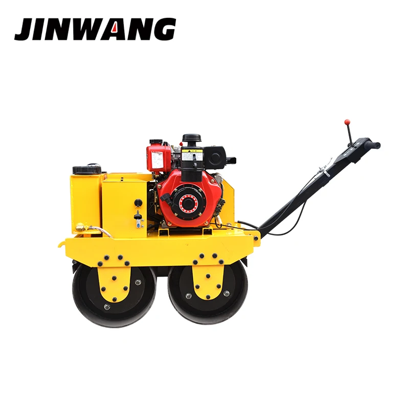High quality 450mm double drum walk behind vibratory road roller for sale