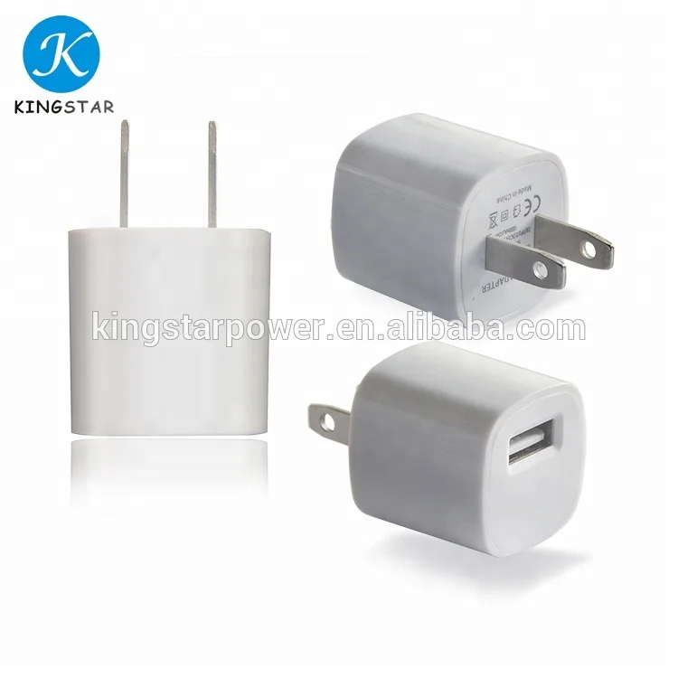 US plug 5V 1A mini mobile phone travel USB wall charger power adaptor
