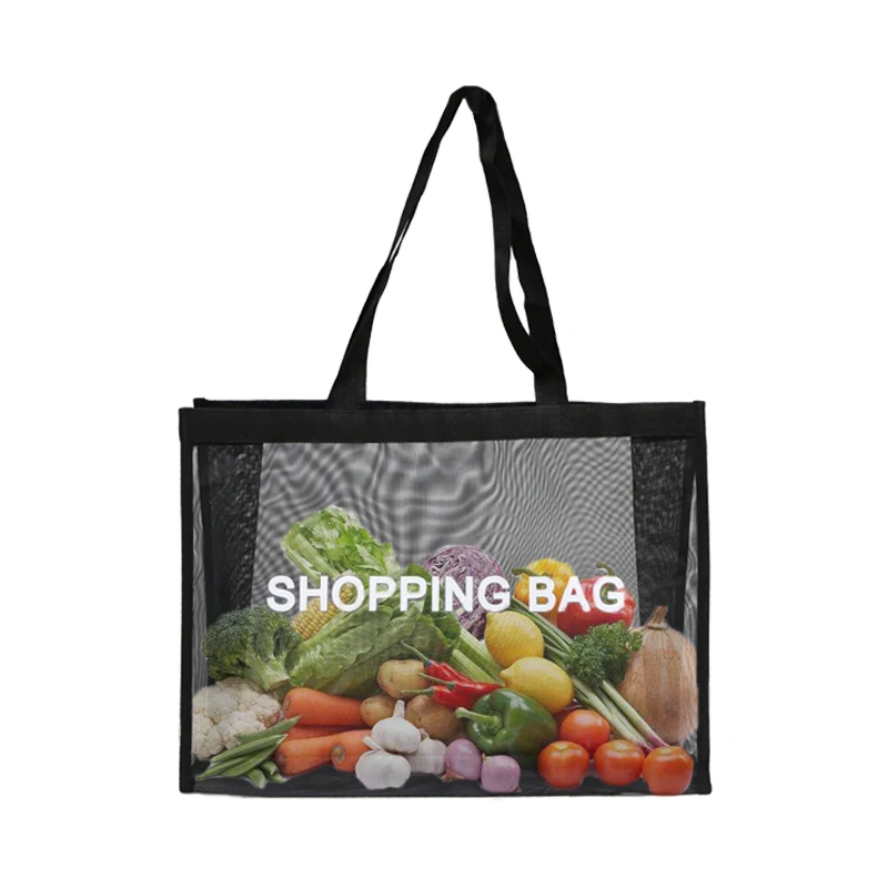 
New Products Customized Fashion High Quality Nylon Tote Mesh Shopping Bags 