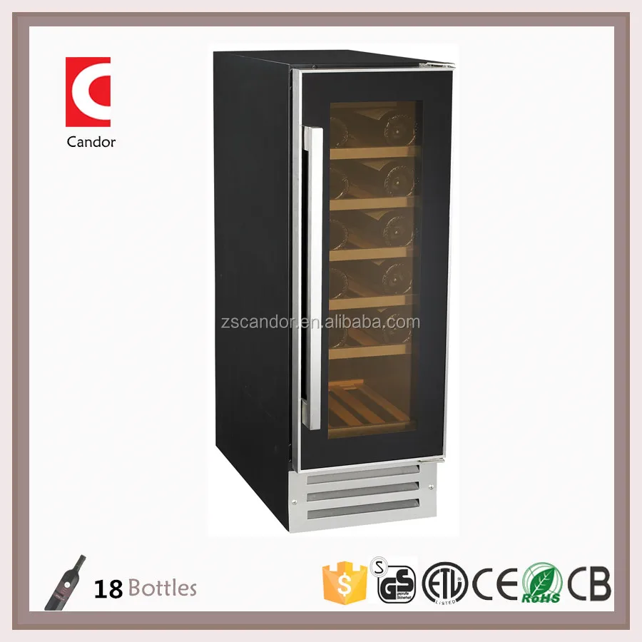 18 Bottles Single Zone Compressor Built-in Wine Cooler JC-58EQ