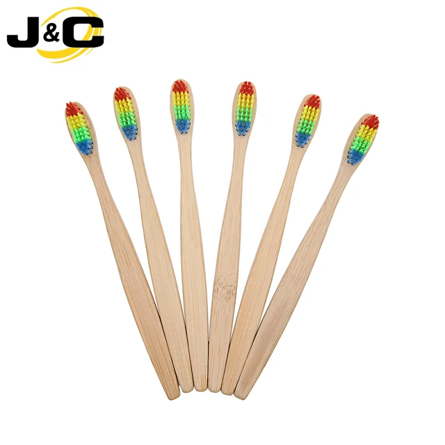 Natural BPA Free Charcoal Bamboo Toothbrush with biodegradable bristles for Adult Use