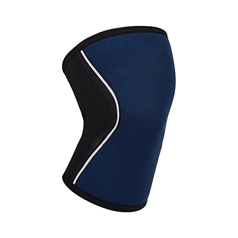 Seller Customized Anti-slip silicone strip SCR Neoprene 7mm Knee Sleeve Compression Knee Support for Weightlifting