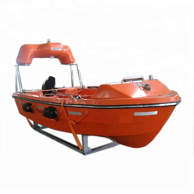 widely used 4.5M 6P fast frp rescue boat for sale/Totally Enclosed Freefall enclosed lifeboat for sale approval by CCS/ABS