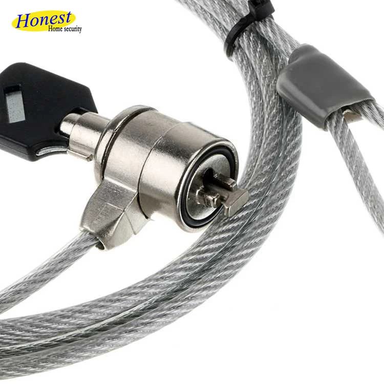 Factory price laptop Cable Lock With Key Laptop Lock