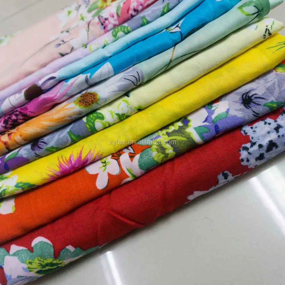 
Woven technics printed soft touch rayon fabric 100% viscose baati 