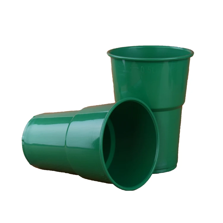 Одноразовый полипропиленовый пластиковый стакан 500 мл, чашка с индивидуальным логотипом, цветная чашка на заказ