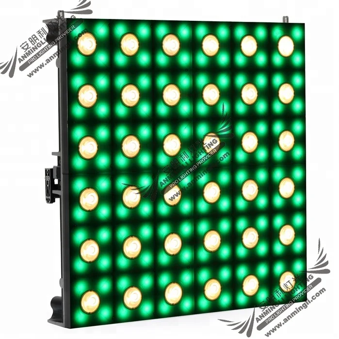 RDM/DMX512/Art-net/Kling-net warm white +RGB source  led matrix blinder /led panel light