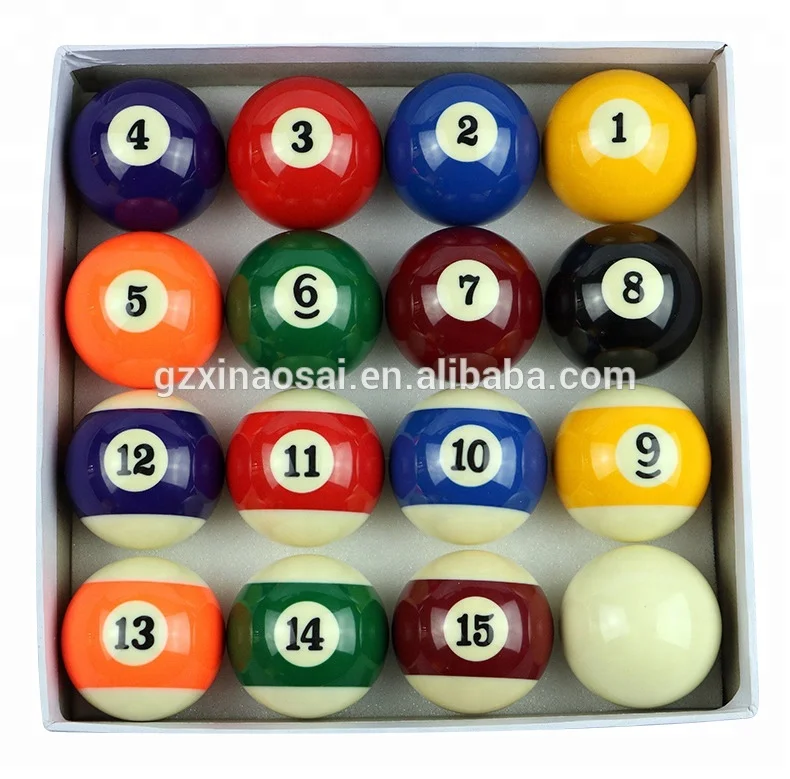 Cheap Billiard Accessories 16pcs Pool Table Set Balls Silver Cup Size 2.25 Inch 9 Ball Pool Balls Set