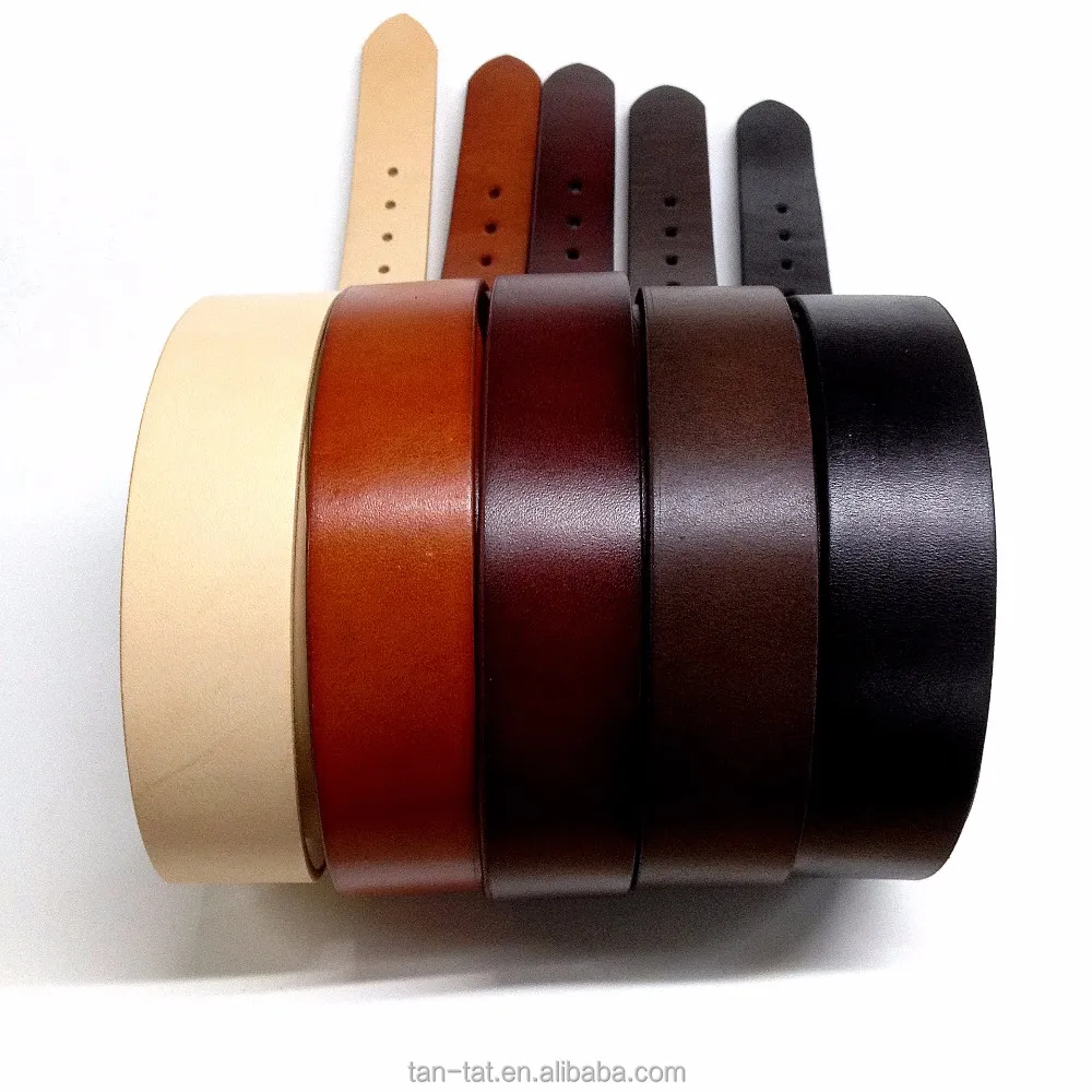 Customized Men Cow Leather Belt with Copper Pin Buckle