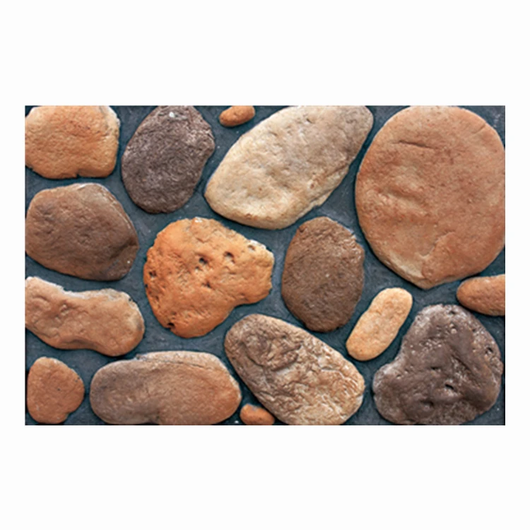 GB-E02 pebble stone artificial cultural stone wall panel