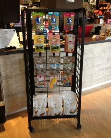 Retail Metal Wire Display Rack 5 Tier Merchandise Counter Rack Candy Snack Display Rack