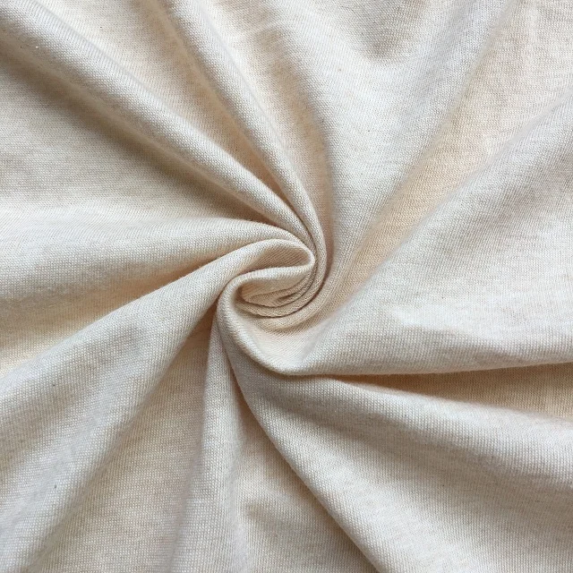 organic cotton bamboo slub jersey knitted fabric for baby wear