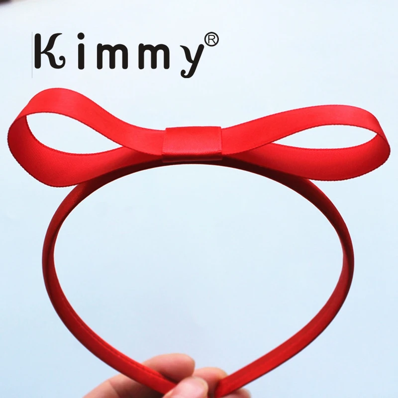 Girls Kids Small Hair Bow Headband Uniform Colours Grosgrain Ribbon head band