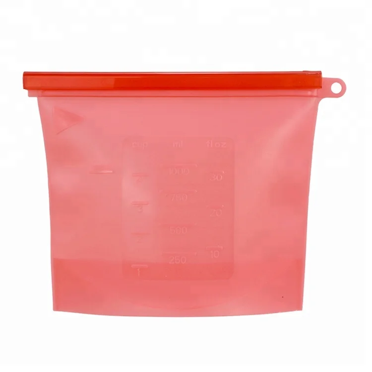 Wholesale durable waterproof sandwich reusable silicone ziplock bags for food