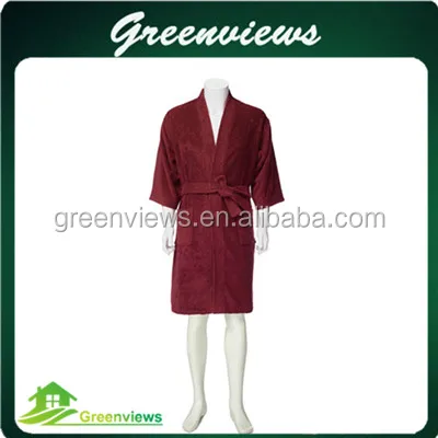 
Soft terry printed bathrobe hotel cotton short lady bathrobe family bath robe set manufacturer of bathrobe 