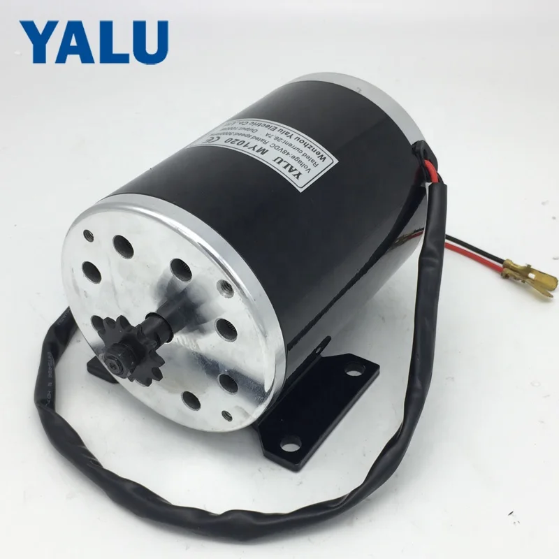 YALU MY1020 1000W 36V 48V High Speed Reverse Electric Bicycle Scooter DC Motor for DIY Tricycle Middle Mountain Bike