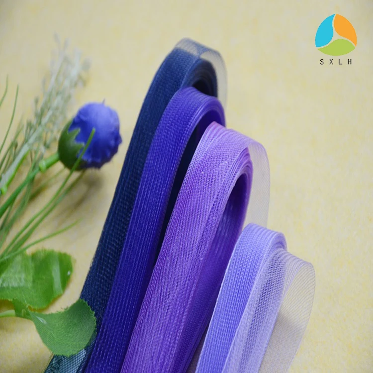 1/2 inch Stiff Pure color Crinoline Horsehair Braid for Wedding dresses making