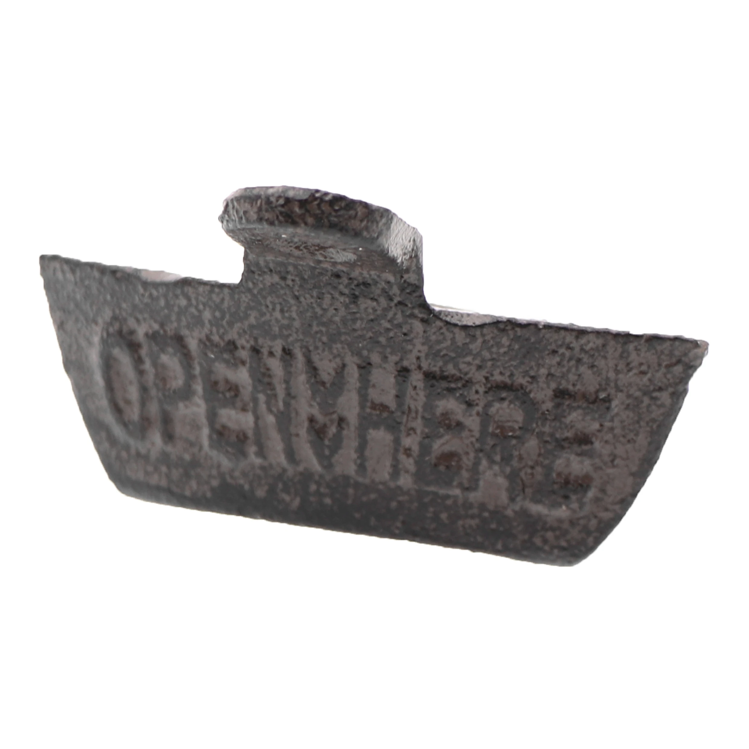 OPEN HERE Rust Antique Wall Mounted Bottle Opener Cast Iron Crown Stationary Beer Bottle Opener Mounting Screws Included
