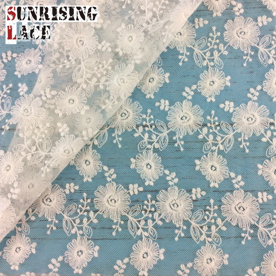 2021 Textile Heavy African Cotton Korean Cord Guipure Embroidery Dress Lace Fabric For Women