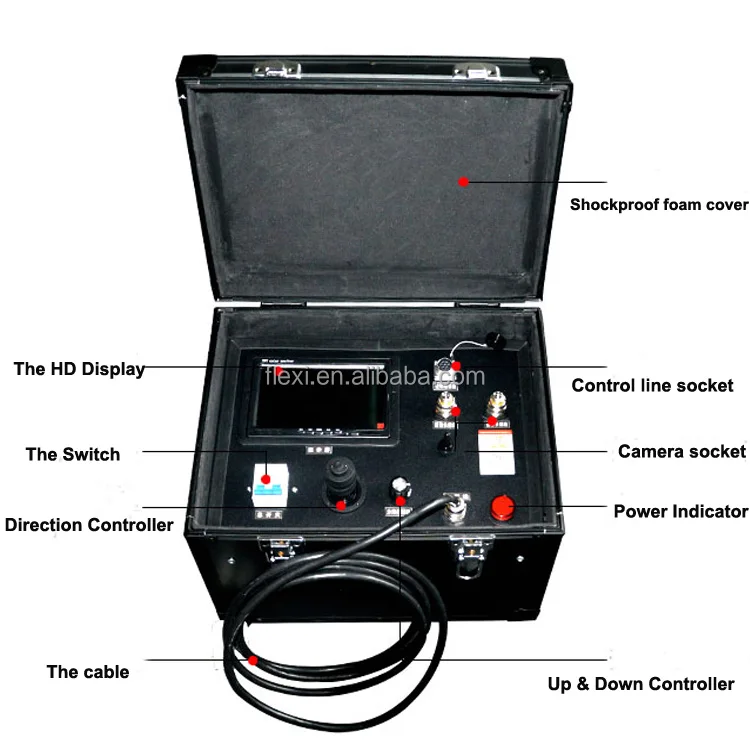 Робот для чистки воздуховодов с автоматической щеткой 20-50 м