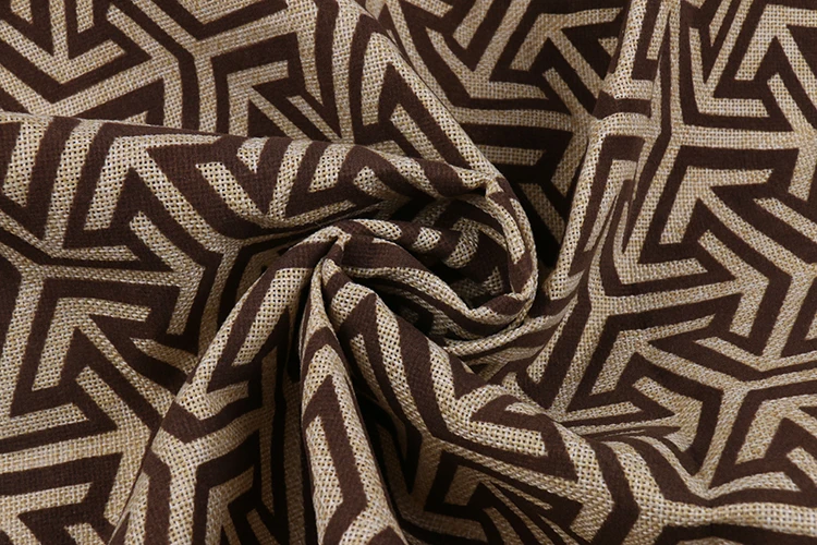 
Free khaki home textile embroidery living room furniture flock sofa fabric samples 