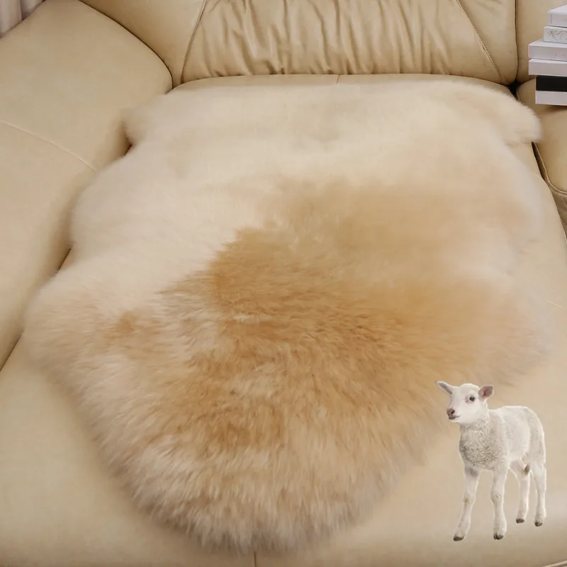 Wholesale price colorful wool fur blanket rugs and carpets made luxurious furs