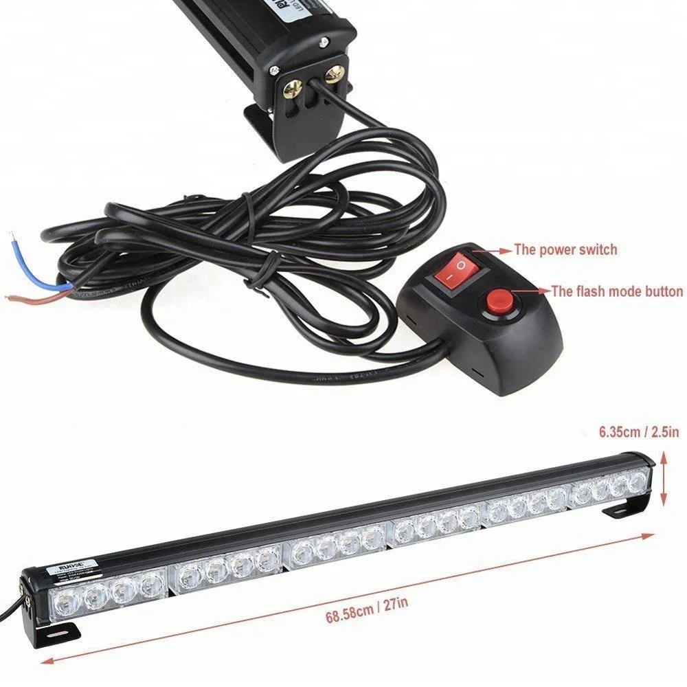 DC 12-24v High Quality 36W 54W 72W 90W 108W 126W 144W Led Light White Amber Offroad Truck Led Light Bar