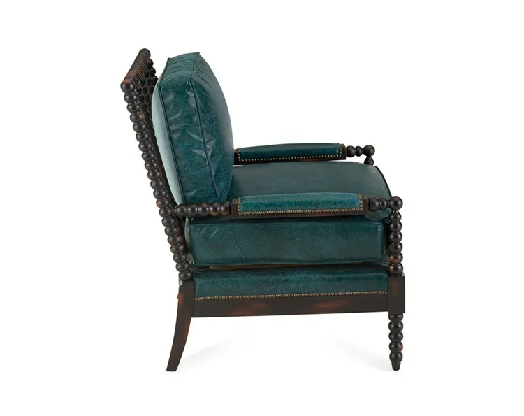 
1seater green leather goodlife luxury furniture sofa sets 