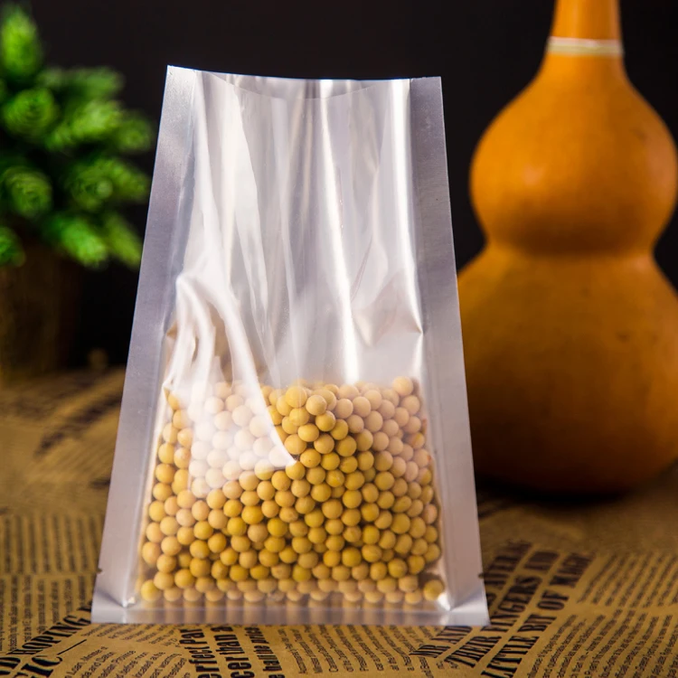 POLYSMARTS High Quality Heat Seal Flat Pocket Mylar Foil Open Top Packaging Bags Coffee Tea Food Storage Aluminum Foil bag