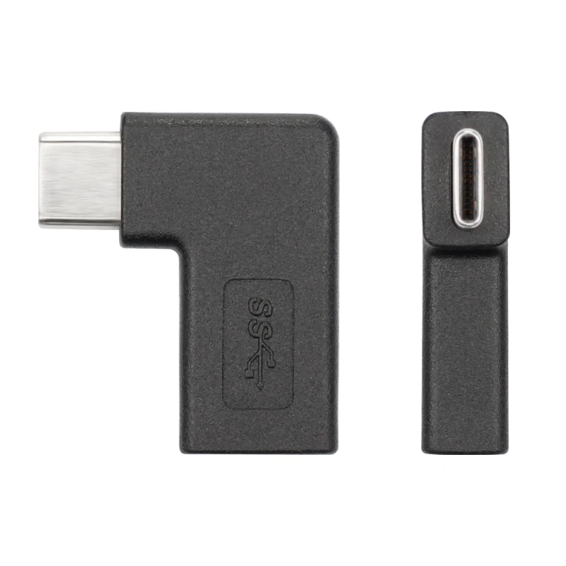 ULT-unite 90 Degree USB 3.1 gen2 10gbps right angle Type C Male to Female Converter Adapter for MacBook ChromeBook