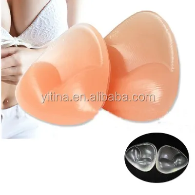 
Brest up cute triangle-shaped underwear accessories push up silicone bra inserts 