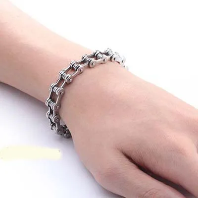 Custom Boys Motorcycle Bike Bicycle Chain Bracelet
