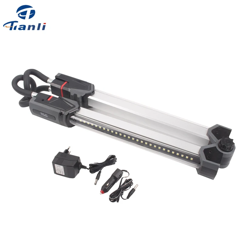 Rechargeable Underhood Work Lights 54pcs 5050 SMD LED Bulbs, 1200 Lumens Foldable Under Bonnet Inspection Lamp