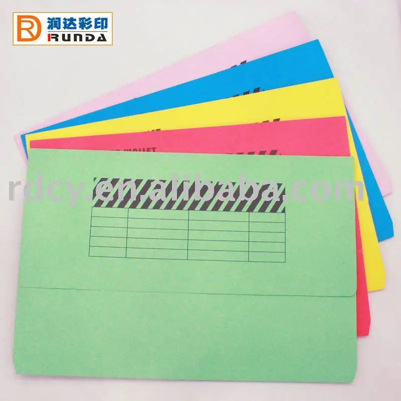 Colourful A4/FC Paper document wallet