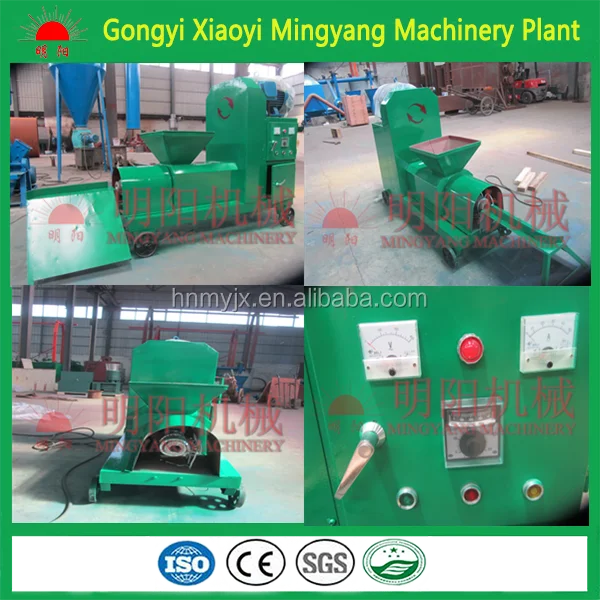 Automatic Screw Press Small Corn Stalk Cow Dung Wood Chips Sawdust Rice husk Charcoal Briquette Making Machine Price